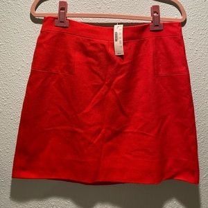 J. Crew Red/Orange Skirt